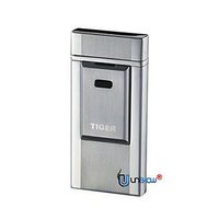 Unishow ® Tiger USB Rechargeable Flameless Cigarette Metal Electronic Lighter in Gift Box (Silver)