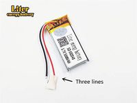 3 Lines 3.7V 500mAh 602040 Lithium Polymer Ion Rechargeable Battery Lithium 3lines Polymer Li-Po Battery for MP4 GPS MP3 Bluetooth Stereo DIY Gift