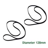 Poweka Turntable Belt Replacement Part for Retro Vinyl Record Player -Fit for All Kinds of Belt-Driven Turntables (Diameter 128mm ) Pack of 2