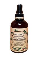 Harmony Aromatherapy Body and Room Spray Mist - Lavender, Orange, Spearmint, Cedarwood 100% Pure Essential Oils -All Natural-Earth Friendly-Biodegradable-Vegan-Organic-Non GMO (8 oz Refill)