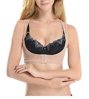 UZZO Lady Chest Breast Support Belt Band Posture Corrector Brace Body Sculpting Strap Back Shoulder Vest X Type Pattern (M)