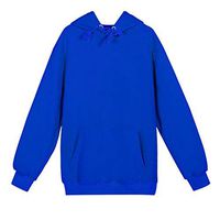 ✦HebeTop✦ Basic Sport Crewneck Pullover Hoodie Sweatshirts for Men Blue