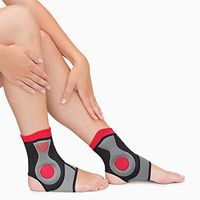 KIWI RATA Ankle Brace Compression Sleeve Prevent Injuries and Support Ankle, Increase Blood Circulation Sold A Pair(2Pic)