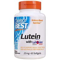 Doctor's Best Lutein Featuring Lutemax, Non-GMO, Gluten Free, Soy Free, Eye Health, 20 mg, 60 Softgels