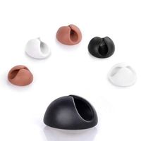 Cable Clips - 6 Pack Adhesive Cord Hooks - Wire Holder System - Cord Organizer - Cable Management - Home, Office, Cubicle, Car, Nightstand, Desk Accessories - Gift Ideas Men, Women, Dad, Mom, Him, Her