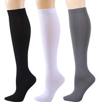 Compression Socks for Women & Men - Ovruns Best 15-20 mmHg Pregnancy Nurse Flight Travel Recovery Medical Support