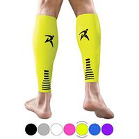 Calf Compression Sleeves Men Women Shin Splints Running (Pair Fluorescent) (M)