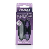 Pluggerz Sleep Earplugs – Reduces Background Noise - Hypoallergenic and Safe for Your Ears, Comfortable, Perfect for a Long Night’s Sleep - Over 100 Uses - Storage Box Included