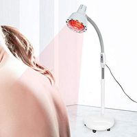 Qiterr 275W Infrared Heat Lamp, Adjustable Temperature Infrared Light Heating Lamp Muscle Pain Cold Reduce Lamp