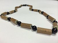 Hazelwood Necklace 19 inch Black Onyx for adult for Gut issues; Eczema, Acid Reflux, heartburn, and ulcers. 100% Satisfaction Guaranteed. 50 cm 19 inches, Black Onxy is also for anxiety, Stress, and Adult ADHD