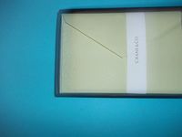 Crane CC3813 Blind Embossed Correspondence Cards Wasabi Imprintable Finish 10 Cards 4 3/8" x 6 9/16" with Lined Envelopes - Partial Set 10 Sets