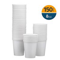 NYHI 150-Pack 8 oz paper cups – Hot/Cold Beverage Drinking paper water cups disposable for, Juice, Coffee or Tea – Ideal for Water Coolers, Party, or Coffee On the Go’