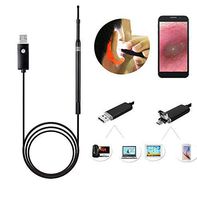 Hfoobsa Ear Cleaning Endoscope,2 in 1 USB Ear Scope Earwax Remover Tool 1.3 Megapixels HD Ear Endoscope Camera with 6 LEDs