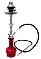 1 hose 22" Red Hookah shisha nargila bar narguile nargile glass vase wholesale