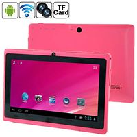 Aosituopu Tablet PC, 7.0 inch, 1GB+8GB, Android 4.0, 360 Degree Menu Rotate, Allwinner A33 Quad Core up to 1.5GHz, WiFi, Bluetooth(Blue) (Color : Pink)
