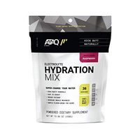 ATAQ Electrolyte Hydration Mix, All Natural, with Betaine, Raspberry, 30 Servings, 450g Pouch