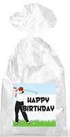 Golf Party Favor Bags with Ties - 12pack