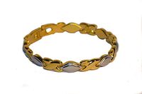 Magnetic Link Bracelet Beautiful Rain Drop Criss Cross Design