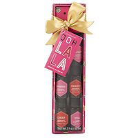 Charming Charlie Essential Oil Gift Set - Aromatherapy, Assorted Fragrance - Wellness Kit, Pack of 6 - Pink/Red