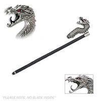 Stare of The Dragon Walking Cane Staff Mobility Stick 35 Inch Long Stylish