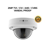 Ares Vision 4 in 1 2MP AHD, TVI, CVI, or Analog CCTV Camera w/IR Night Vision & Vandal Proof Glass
