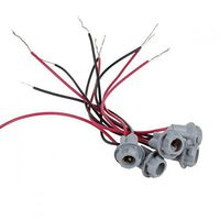 KOMAS 5 pcs T10 Replacement Plug Sockets Extened Wiring Harness pigtail for Cab Roof Running Marker light