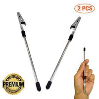 2 Pcs Silver Helping Hands Bracelet Helper Stick Tool Aids Women with Bracelet, Watch Clasps, Ties, Zippers