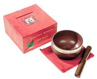 Tibetan Chakra Singing Bowl - Singing Bowl Set - Meditation Bowl in Red by Yogavni™
