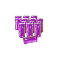 3.6V C Size ER 26500 9000mAh Lithium Thionyl Chloride Battery with Button Top (10pc)