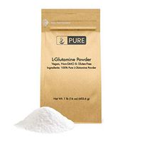 100% Pure L-Glutamine Powder, 1 lb, Gluten-Free, Non-GMO, Immunity Boosting, Lab Tested, Vegan, Made in The US, Eco-Friendly Packaging