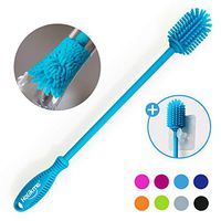 Holikme Silicone Bottle Brush Bottle Cleaner for your Bottles Vase and Glassware Best Water Bottle Cleaning Brush for Washing Containers Sky Blue