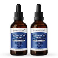 Secrets Of The Tribe - Testosterone Secret, Male Hormone Support, Herbal Supplement Blend Drops Alcohol Liquid Extract (2x4 fl oz)