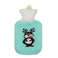 Radorock Hot Water Bottle with Plush Cover, Winter Portable Insulation Bag Hand Warmer, Good for Pain Relief, Heat Therapy, Cold Therapy