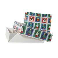 JAM PAPER Christmas Gift Box - 10 x 5X 3- Santa Christmas Tree - Sold Individually