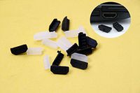 Melleco 50pcs Computer TV HDMI Female Port Plug Connector Dustproof Anti Dust Cover Cap Protector