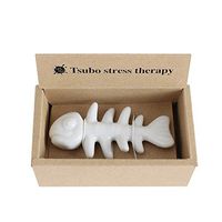 SPICE OF LIFE Tsubo Hand Therapy - Fish Skeleton - Stress Muscle Massager, Body Pain Reliever, Porcelain Exerciser