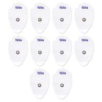 TENS Electrodes, Premium Quality Large Replacement Pads for TENS Units, Snap TENS Unit Electrodes, Discount TENS Brand (5 Pair (10 Electrodes))