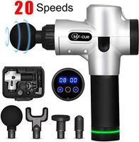 Massage Gun Deep Tissue Percussion Muscle Massager for Pain Relief, Handheld Electric Body Massager with 20 Adjustable Speed, Quiet & Comfortable Muscle Soreness Relieves, 2 Years Warranty