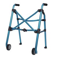 JPZXQ Walking aids, Portable Walker Belt Wheel Senior Walking Walker Light Collapsible Disabled Auxiliary Walker Convenient Storage