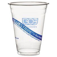 BlueStripe Recycled Content Clear Plastic Cold Drink Cups, 16oz, Clear, 50/Pack, Sold as 50 Each