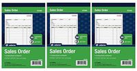 Adams Sales Order Book, 2-Part, Carbonless, White/Canary, 5-9/16 x 8-7/16 Inches, 50 Sets per Book (DC5805) ... (3 Pack)
