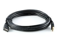 USB 2.0 A Male to A Female Extension 28/24AWG Cable - (Gold Plated) - 15ft