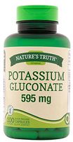 Nature's Truth Potassium Gluconate 595 mg Supplements, 100 Count (Pack of 3)
