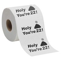 22nd Birthday Gift Present Toilet Paper - Happy Twenty Second 22 Prank Funny Novelty Gag Joke Gift - Holy Crap