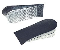 Flyott Women Men Silicon Gel 1.6'' Two Layers Height Adjustable Breathable Increase Taller Shoe Insole Lift Invisible Height Increase Half Elevator Heels Inserts Shoe Pads