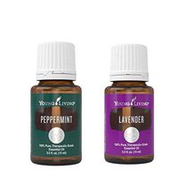 Young Living Lavender Essential Oil & Peppermint Essential Oil Kit (2 Pack)