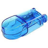 PandaOffice Pill Cutter Medicine Splitter Plastic Storage Compartment Box Travel Medicine Capsule Holder 9x4x3cm inch (Blue)