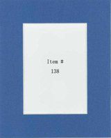 Pack of 50 11x14 Dynamic Blue Picture Mats Mattes with White Core Bevel Cut for 8x10 Photo