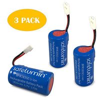 Safelumin BPIR18350 3PK Replacement Li-ion Rechargeable Battery 3.7V 850mAH (3 Pack)