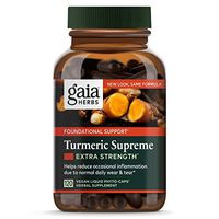 Gaia Herbs, Turmeric Supreme Extra Strength, Turmeric Curcumin Supplement with Black Pepper, Daily Joint Support & Healthy Inflammatory Response, Vegan Liquid Capsules, 120 Count (packaging may vary)